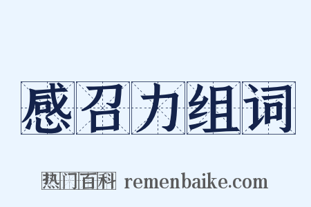 感召力组词是什么意思的图片